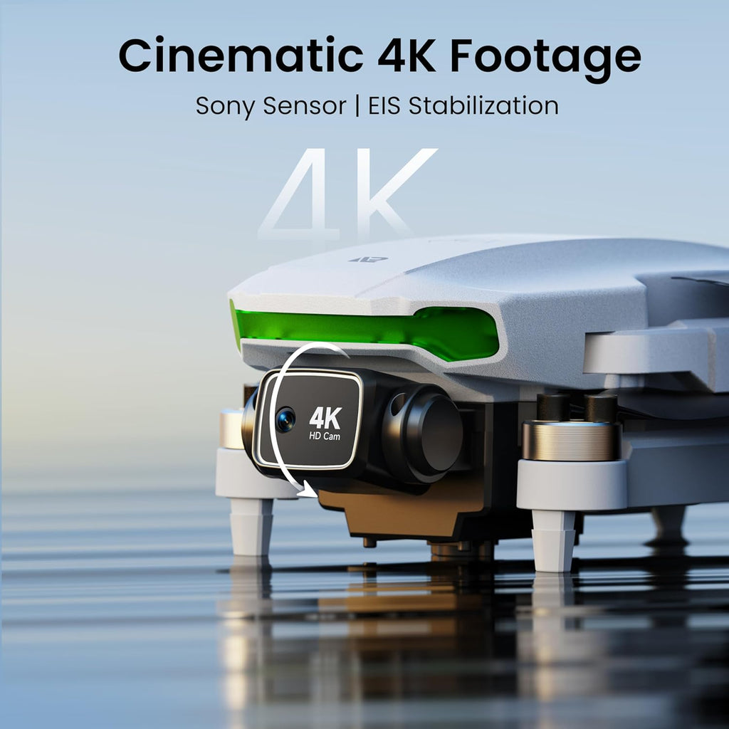 Drones with Camera for Adults 4K, GPS Drone with Controller Screen | EIS 4K Camera, 5.0" Screen on Controller, 70