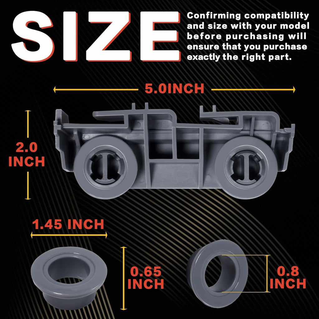 4-Pack WD28X27241 Dishwasher Bottom Rack Wheel/Roller Kit Fit for GE