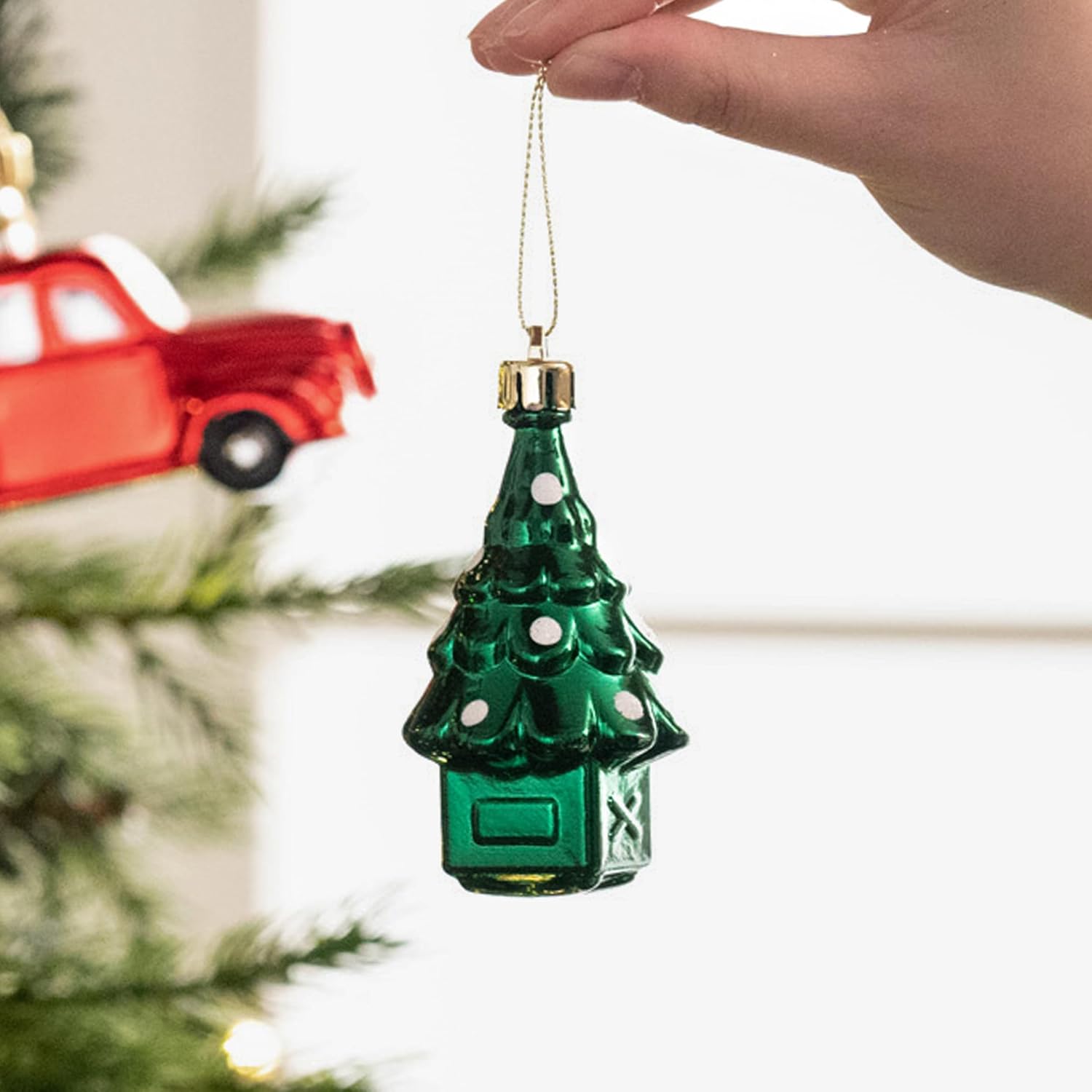 Christmas Tree Ornaments Set, 155ct Red Green and Gold Shatterproof Christmas Tree Decorations Bulk, Traditional