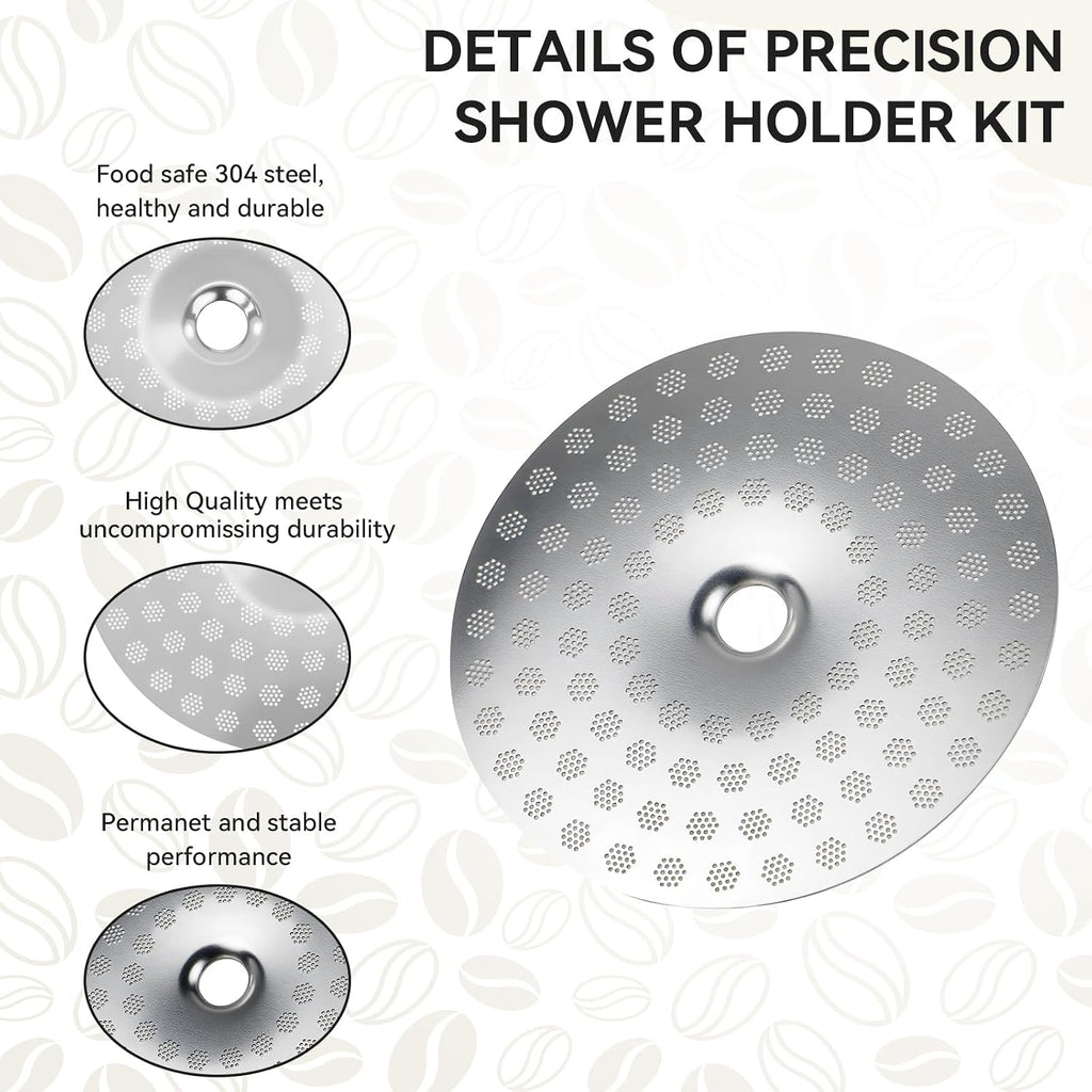 Precision Shower Screen with 58mm, Espresso Machine Replacement Parts