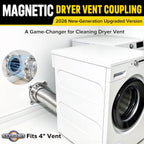 StyGort Upgraded Magnetic Dryer Vent Connector Kit for Easy Vent Cleaning