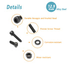 660Pcs M2 Screws Assortment,Hex Socket Head Cap M2 Bolts Kit