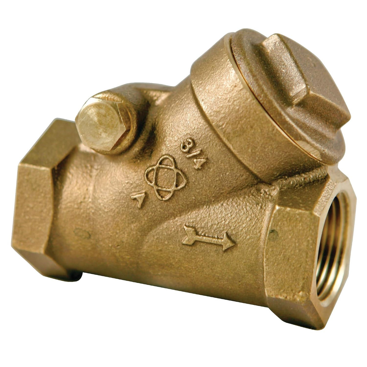 NIBCO Fig No T-413-Y-LF, 1 in. LF Bronze Check Valve, Threaded