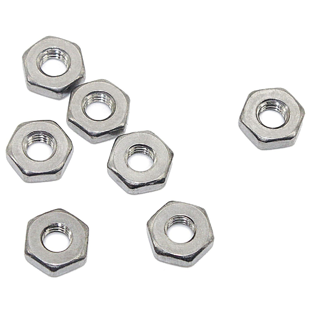 Fullerkreg 10-24 Machine Screw Hex Nuts, Stainless Steel 18-8