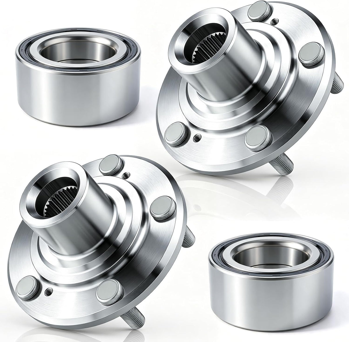 510095 Front Wheel Hub Bearing Assembly for Honda Accord 2008-2012, 2Pcs