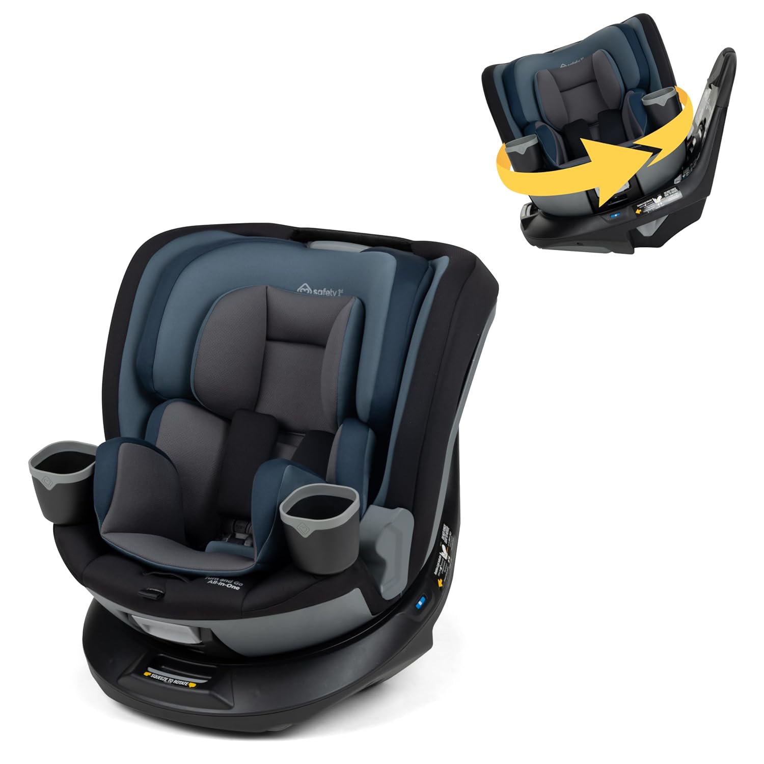 Turn and Go 360 ST 360 Rotating Car Seat, SafetySwivel, SecureTech Installation, All-in-One Convertible Car Seat