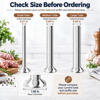 3-Size Stainless Steel Sausage Stuffing Tubes for LEM Stuffers