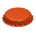 144 Oxygen Absorbing Beer Bottle Caps | 26mm Pry-Off Orange Standard Homebrew Bottle Tops for Glass Bottles |
