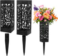 Cemetery Vases for Grave with Stakes, 2 Pack Grave Flower Holders