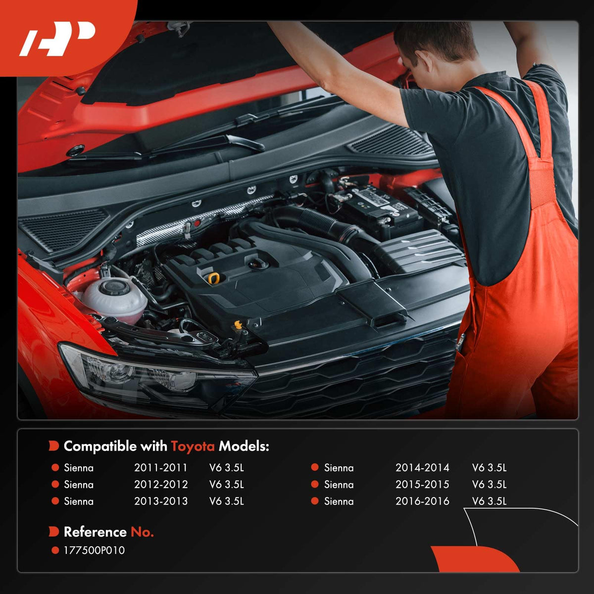 A-Premium Engine Air Intake Duct Compatible with Toyota