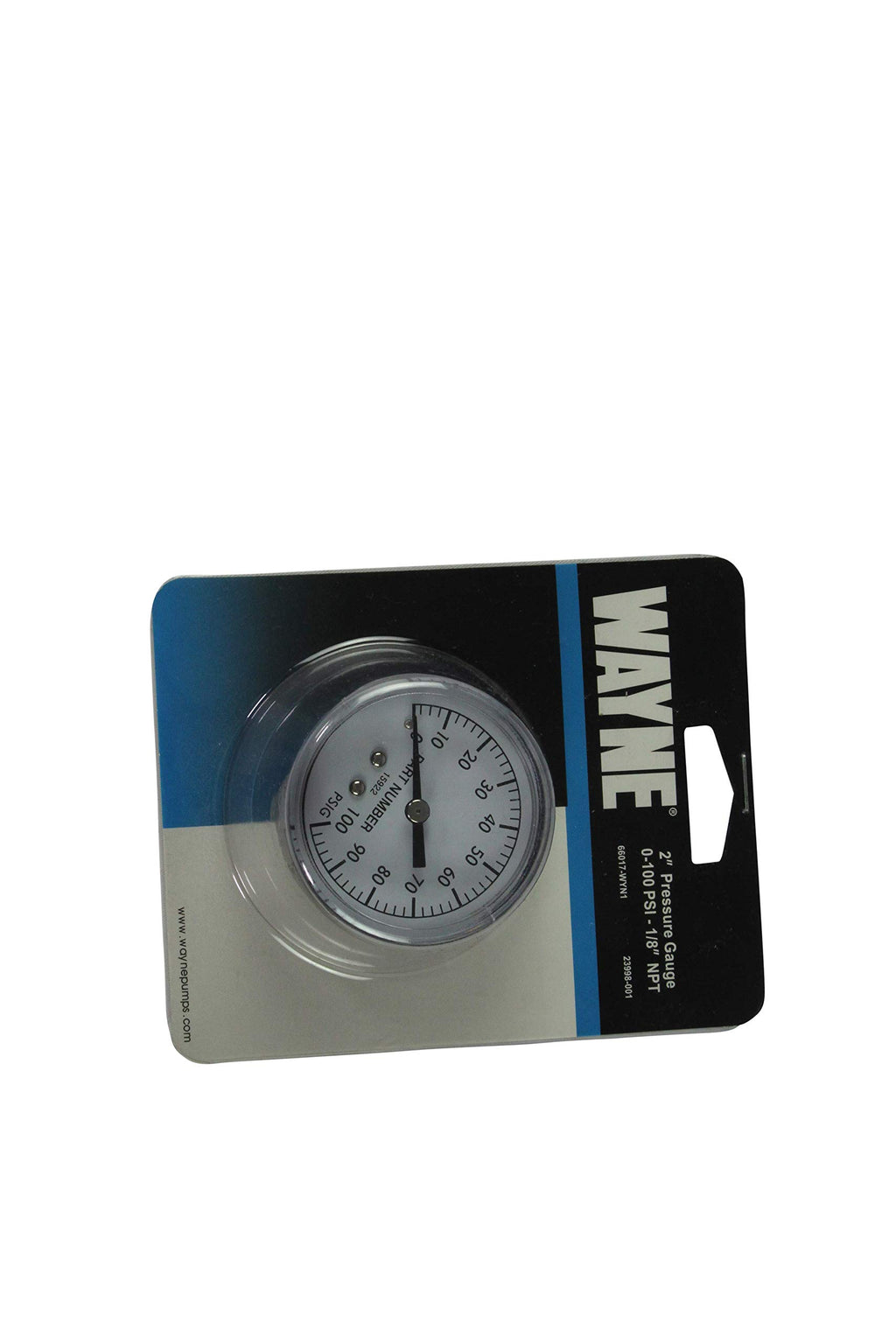 Wayne 2" Diameter, 0-100 PSI, 1/8" Back