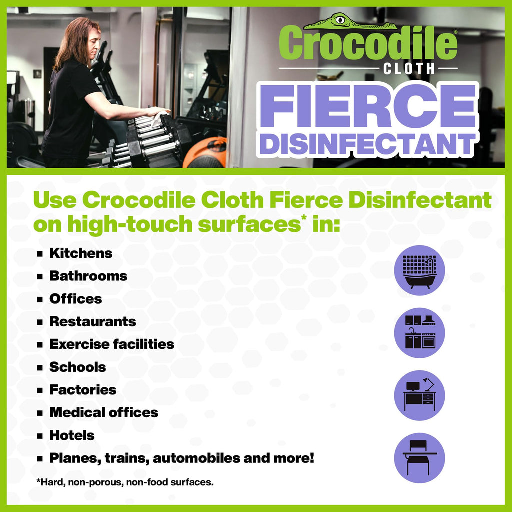 Fierce Disinfecting Cleaning Wipes, 8 Packs, 640 Count