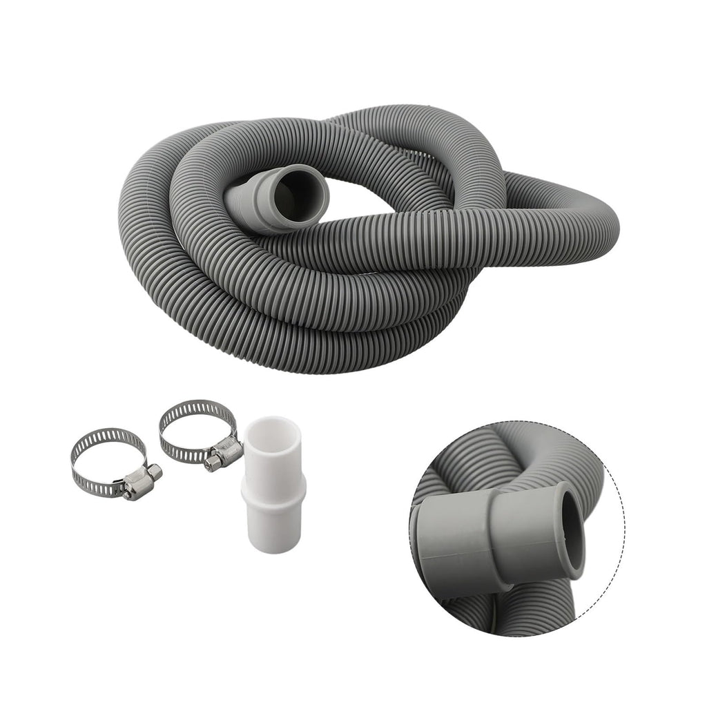 Washing Machine Dishwasher Drain Waste Hose Extension Pipe Kit Multi Functional Drum Washing Machine Drainage Pipe Accessory(70CM)