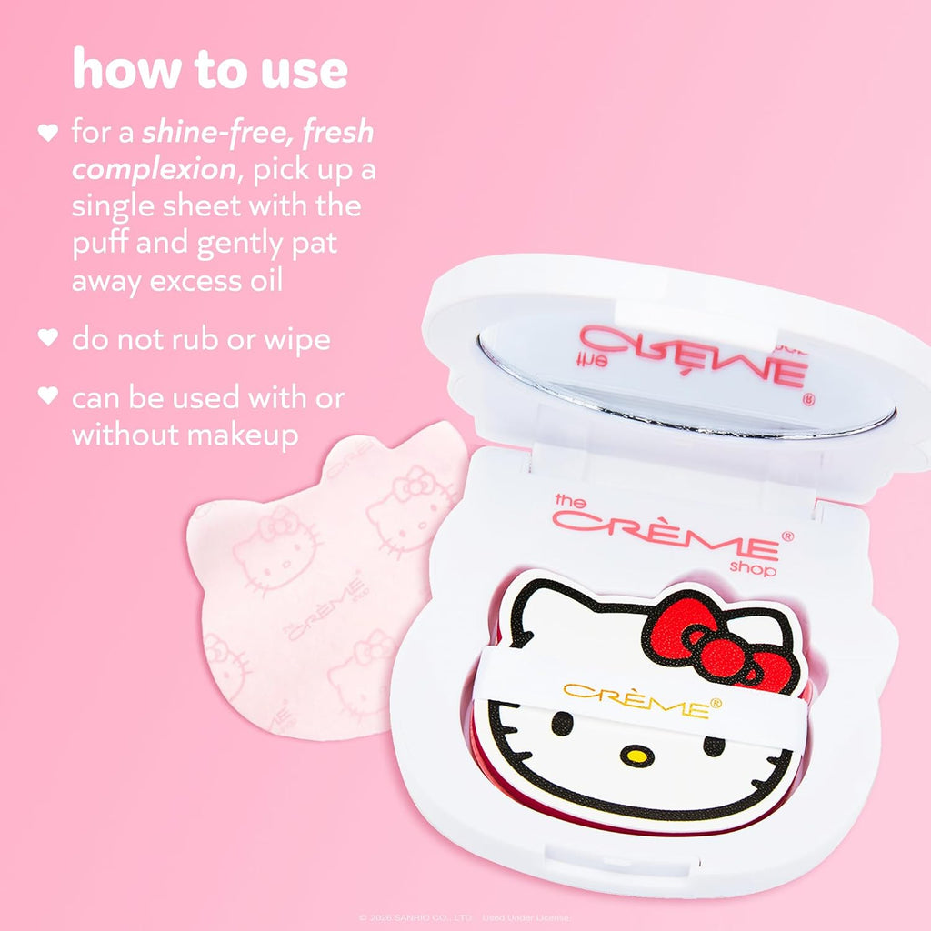 Hello Kitty Mattifying Blotting Paper with Mirror and Puff