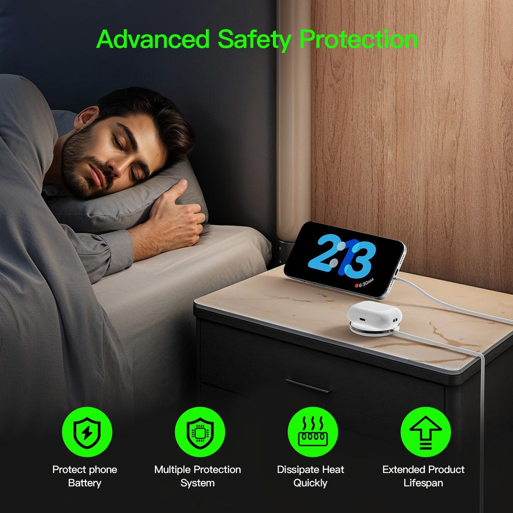 New for 15W MagSafe Charger: Magnetic Wireless Charging Pad for iPhone 17 16 15 14 13 12 Series AirPods 4-2 Pro