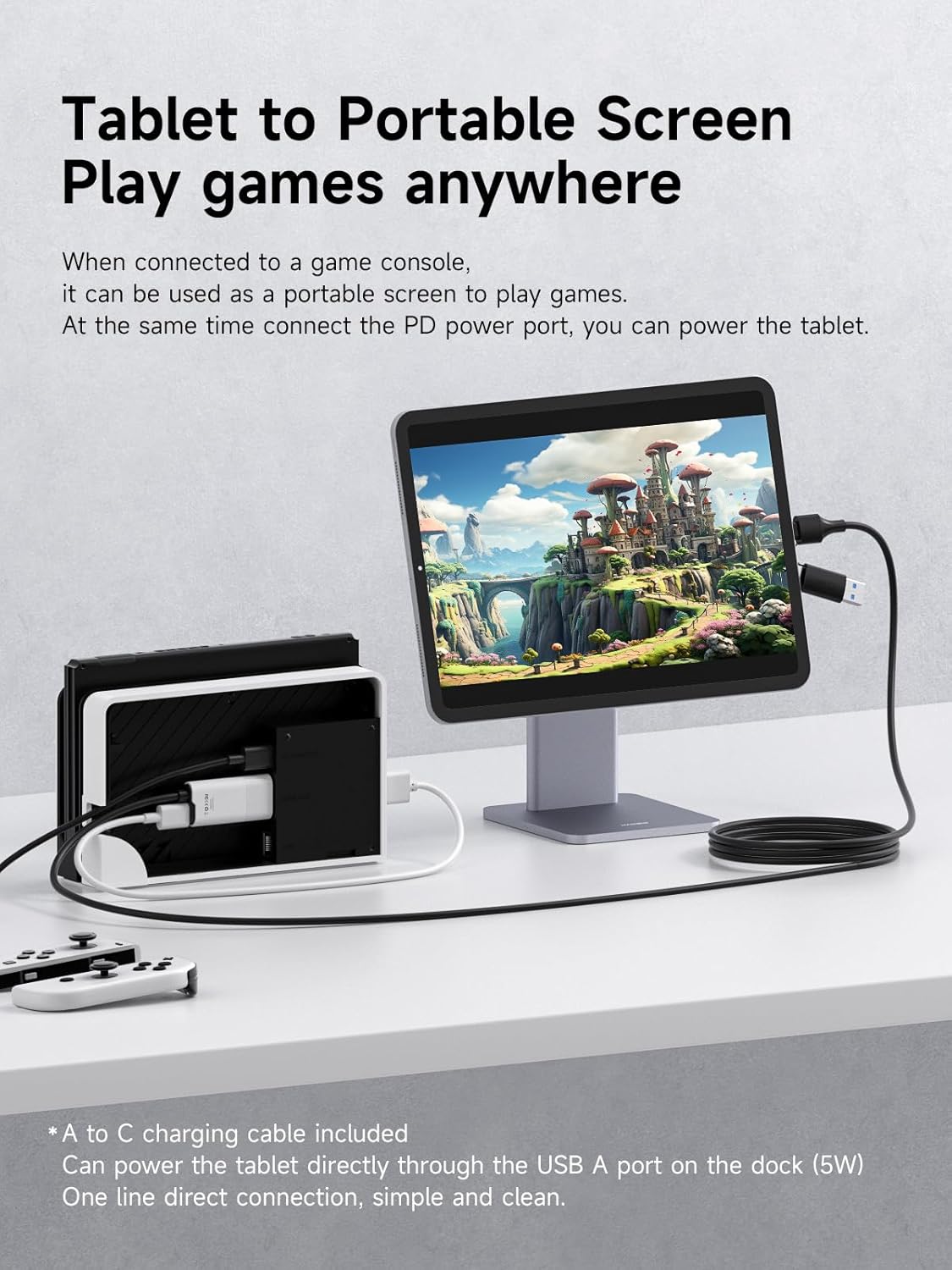 USB3.0 Video Capture Card with 100W PD, HDMI to USB A/USB C Capture Cable 1080P@60fps YUY2 MJPEG MS2130 for Quest 3 2