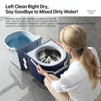 Spin Mop and Bucket Set with 4 Mop Heads