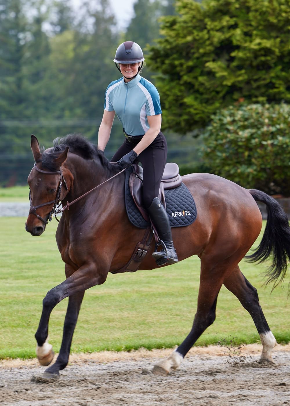 Women's Coolcore Full Leg Grip Horse Riding Tights