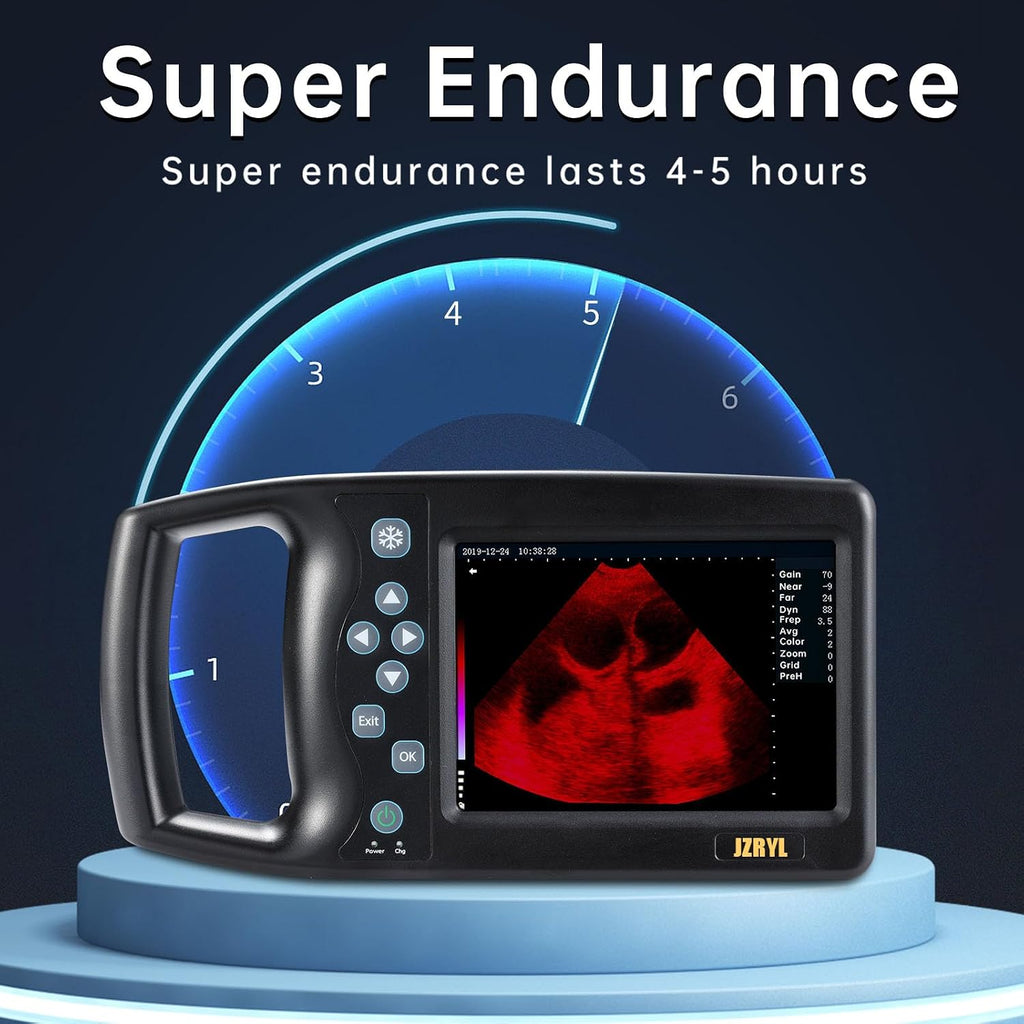 J1 Vet Ultrasound Machine Portable Veterinary Handheld Scanner B-Ultra Sound with 3.5MHz Probe for Pregnancy