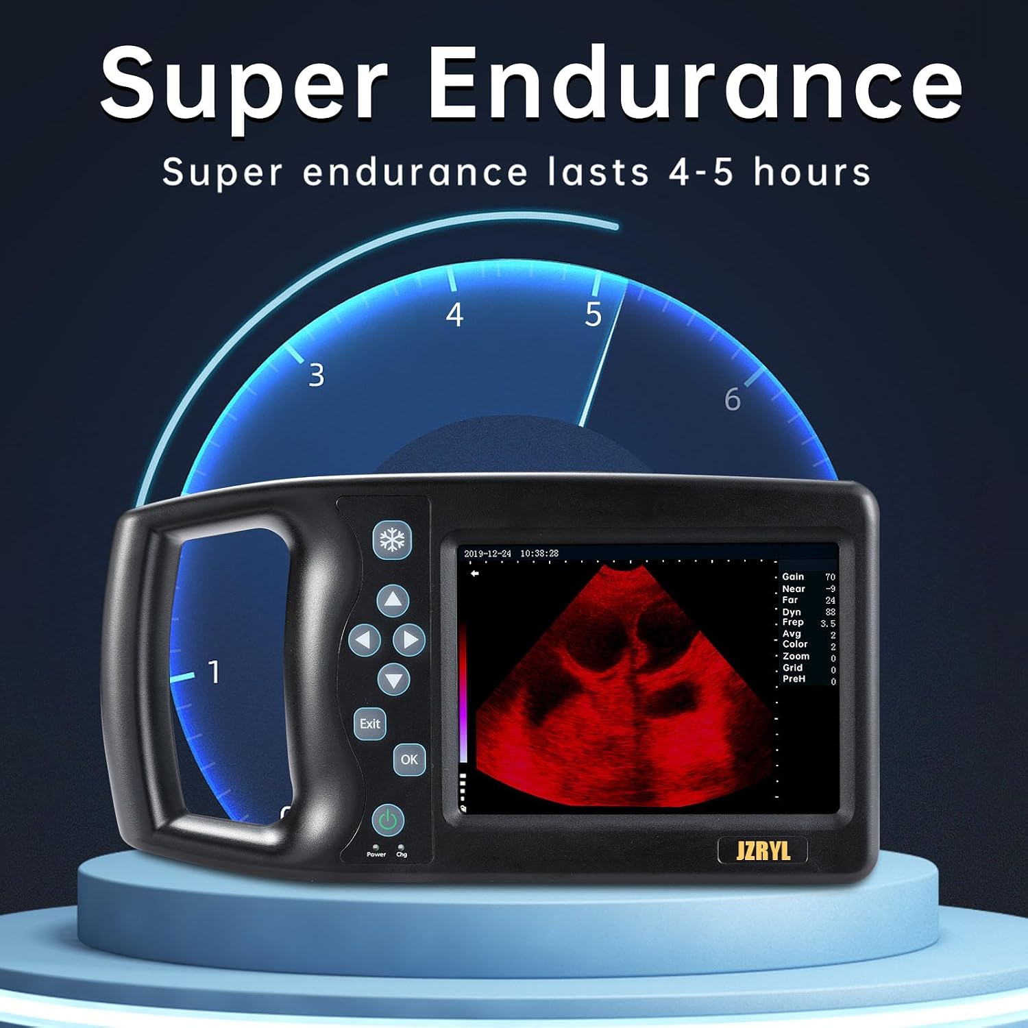 J1 Vet Ultrasound Machine Portable Veterinary Handheld Scanner B-Ultra Sound with 3.5MHz Probe for Pregnancy