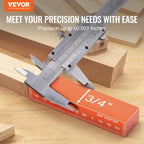 VEVOR Router Table Setup Bars, 14 pcs, Precision Aluminum Setup Blocks Height Gauge Set, with Laser Engraved Size Markings Storage Case, Measuring Depth Height Angle, for Router Table Saw Accessories