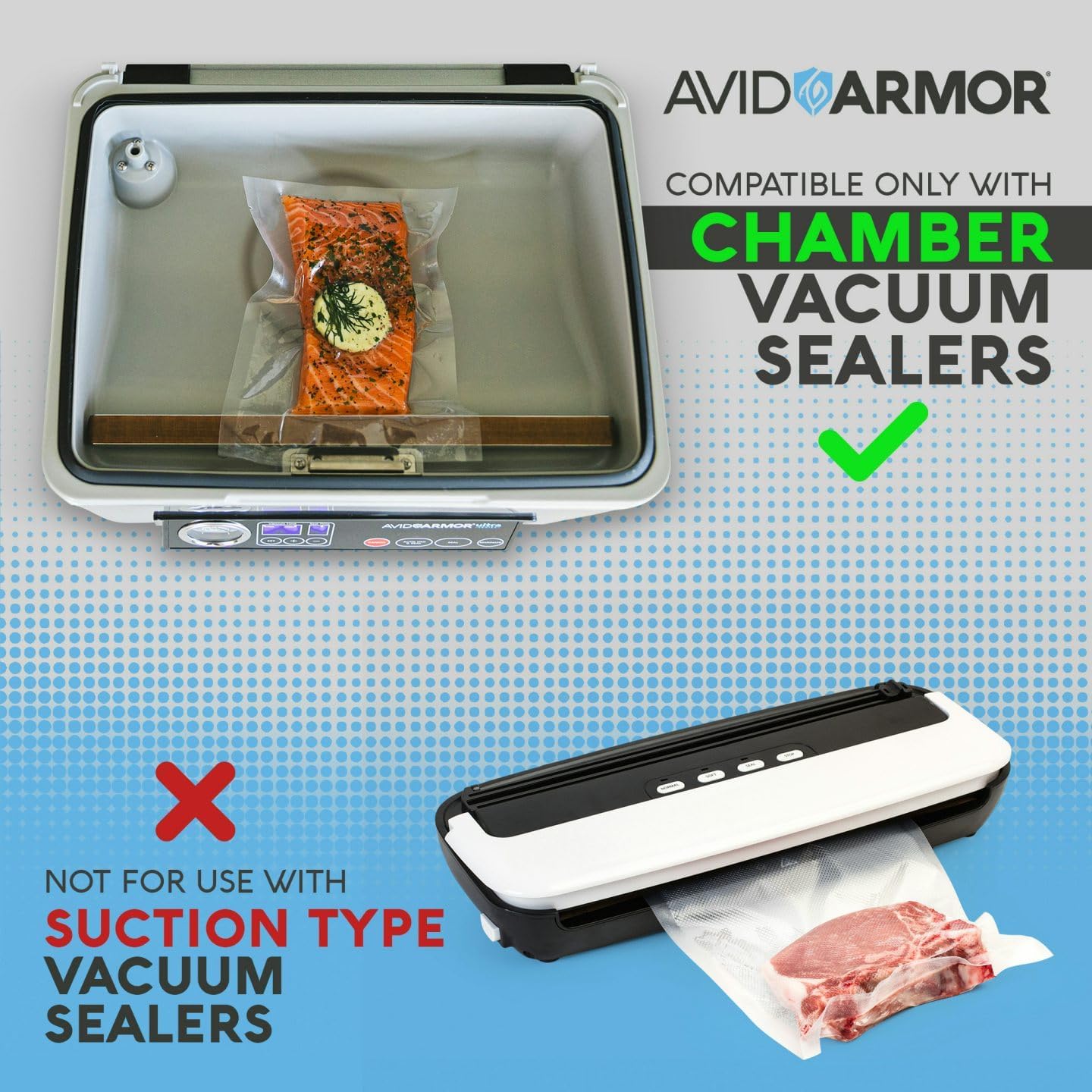 Chamber Vacuum Sealer Bags – 6x10" & 8x12" – 280 Pack – Heavy Duty Commercial Grade, BPA-Free Pouches for Sous Vide