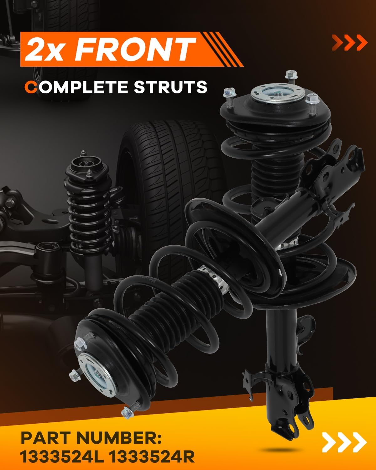 OCPTY Front Complete Strut Assembly for Toyota RAV4 2013-2018 w/ 6-Spd Auto