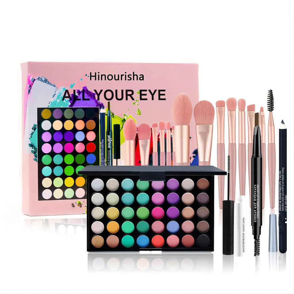 colorful Eyeshadow Palette Makeup Kit for Women, Eye Shadow Palettes, Makeup Gift Set for Girls Include 40 colors Eye