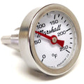 I-14-CW Direct Mount Engine Thermometer, 0-250F, White Dial, Liquid Filled