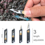 2Pack Mini Utility Knife Box Cutter, Small Keychain Pocket Knives