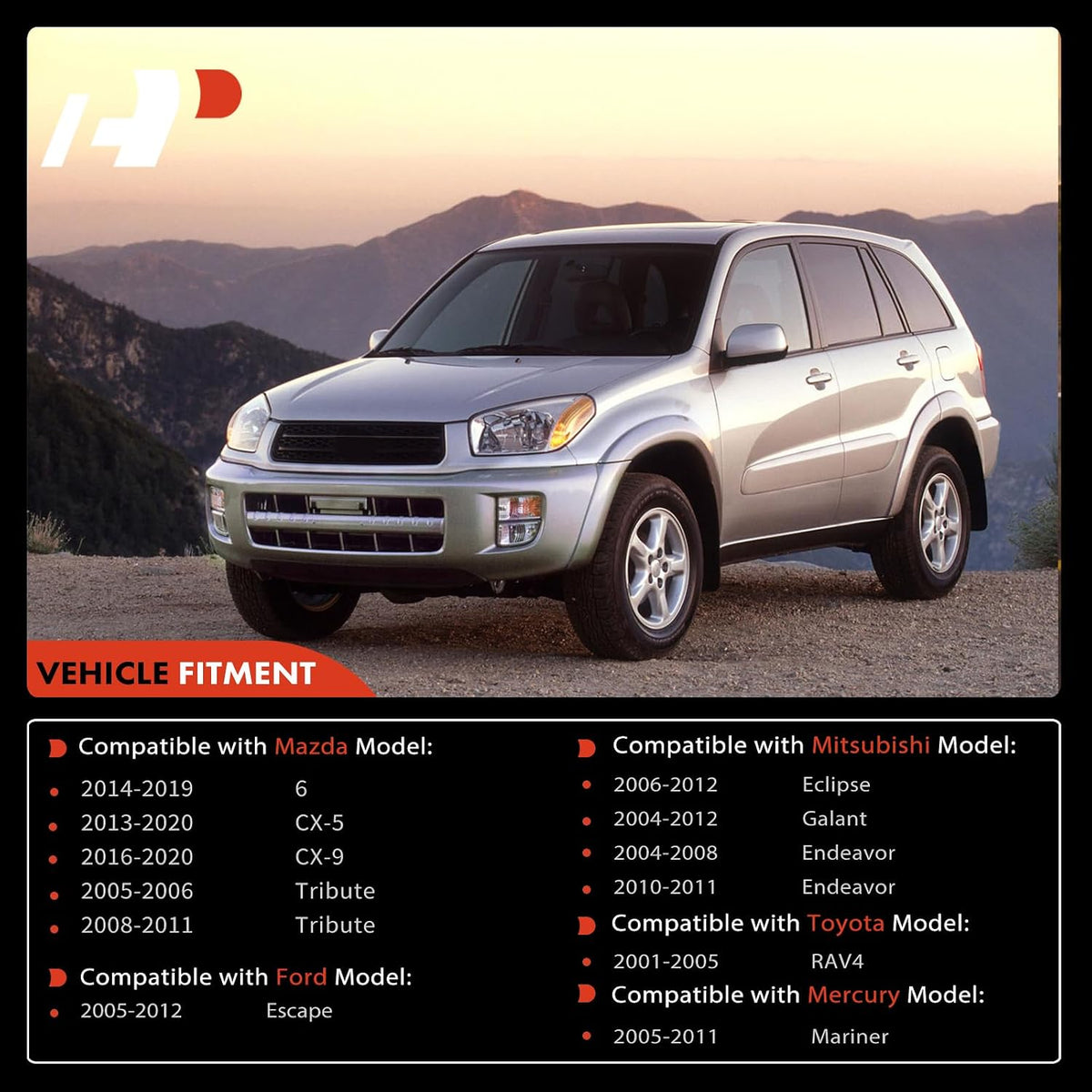 A-Premium Front Sway Bar Link Stabilizer Bar Link, Compatible with Toyota