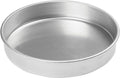 10" Red Heavy-Duty Round Layer Aluminum Cake Pan