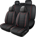Car Seat Covers, Quilting Leather Seat Covers Full Set, Waterproof Faux Leather Automotive Seat Covers for Cars