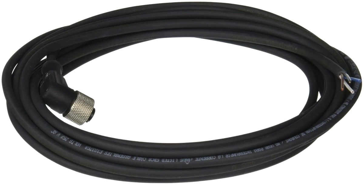 Telemecanique XZCP1241L5 Female Connector Cable with Elbow, Pre-Wired, M12, 4 Pins, 5 m