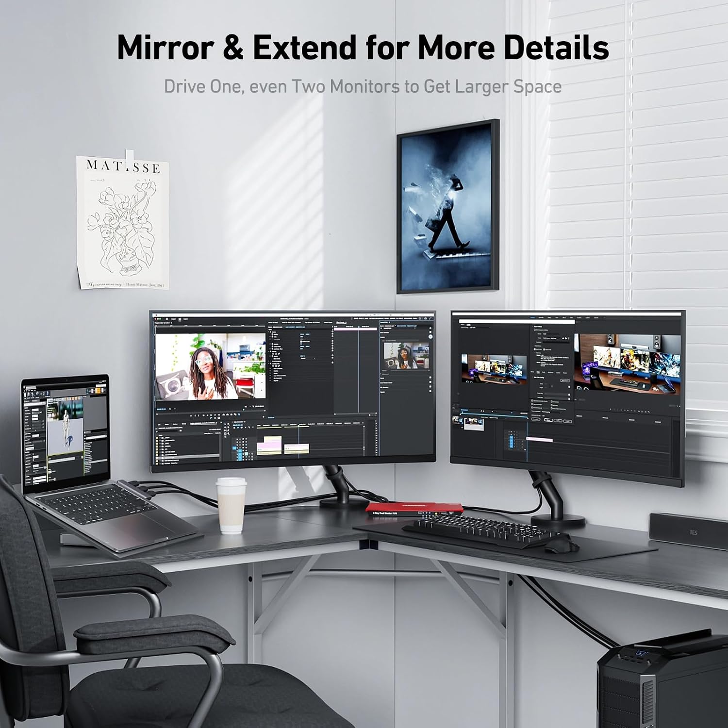 4K DisplayPort to HDMI 6 Feet Cable[Aluminum Shell, Nylon Braided], Uni-Directional DP 1.2 Computer to HDMI 1.4