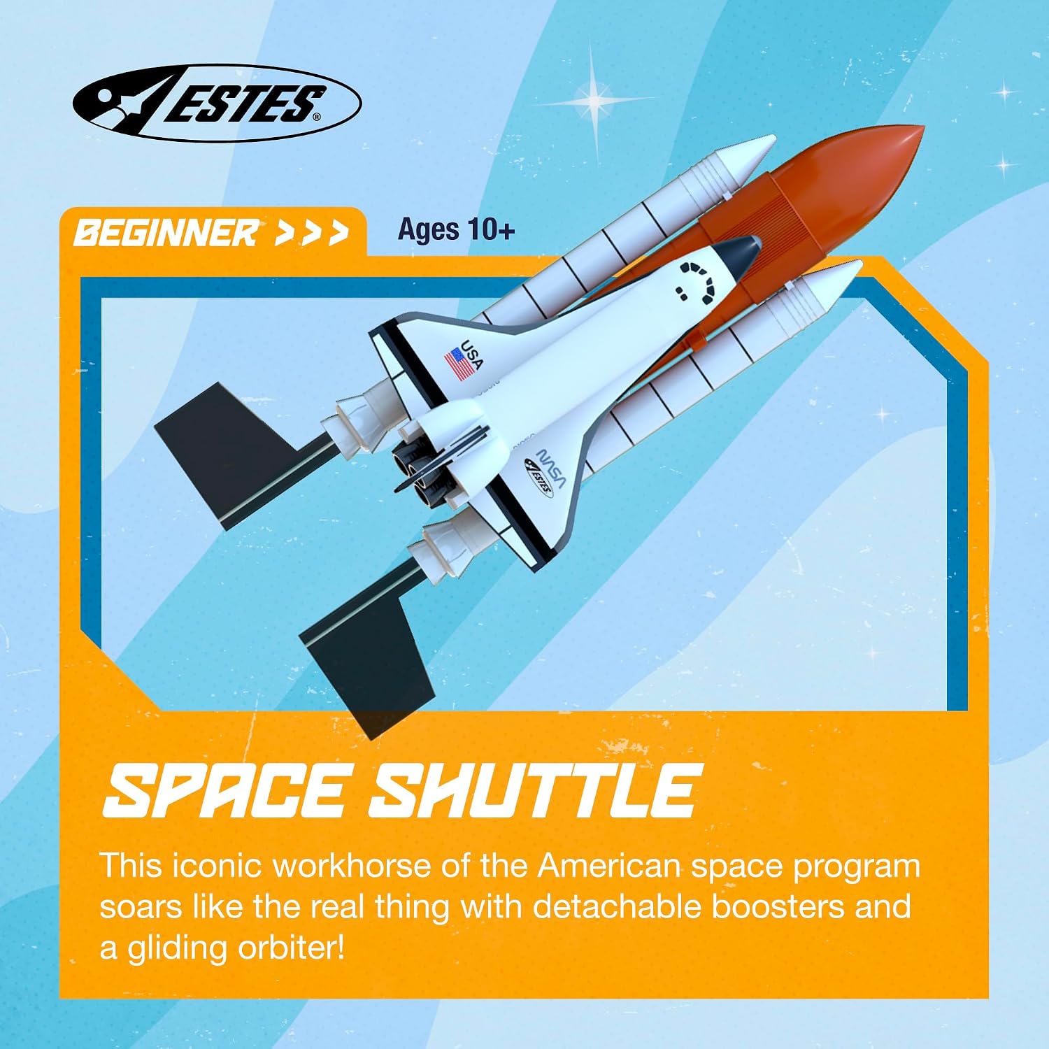 009991 Space Shuttle Model Rocket - Launch Up to 600 ft - Replica Rocket for Kids, Teens, & Adults - No Assembly
