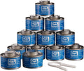 6-Hour Chafing Fuel Cans (12 Pack) - Resealable Burner Fuel - Food Warmer Cans for Chafing Dishes - Canned Heat