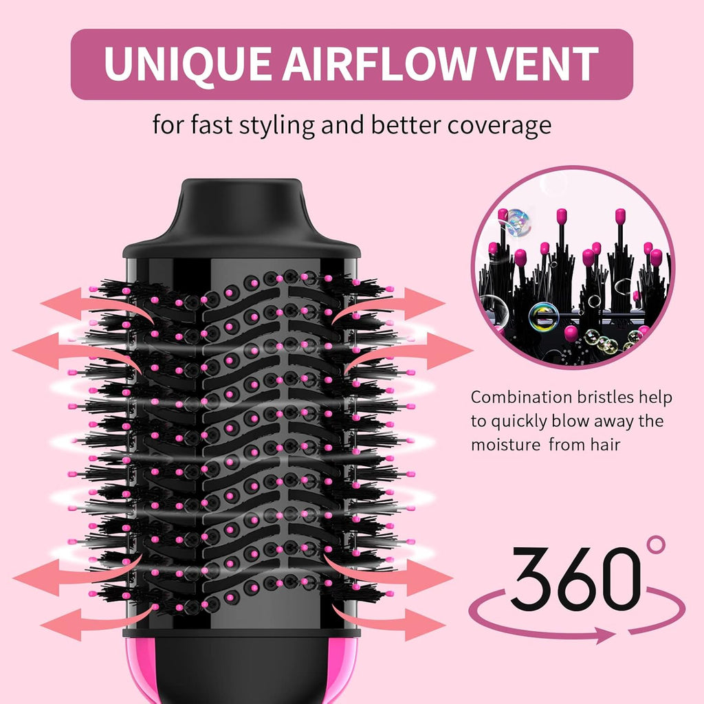 Hair Dryer Brush Blow Dryer Brush in One, Upgraded 4 in 1 Hair Dryer and Styler Volumizer with Negative Ion