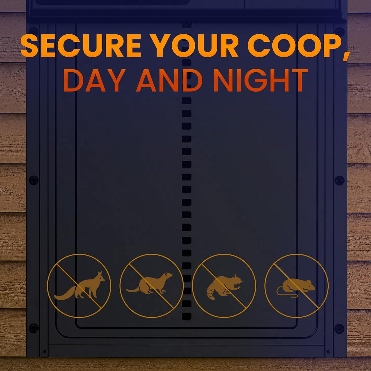 Chicken Coop Door Lite, Battery Powered with Timer and Manual Modes