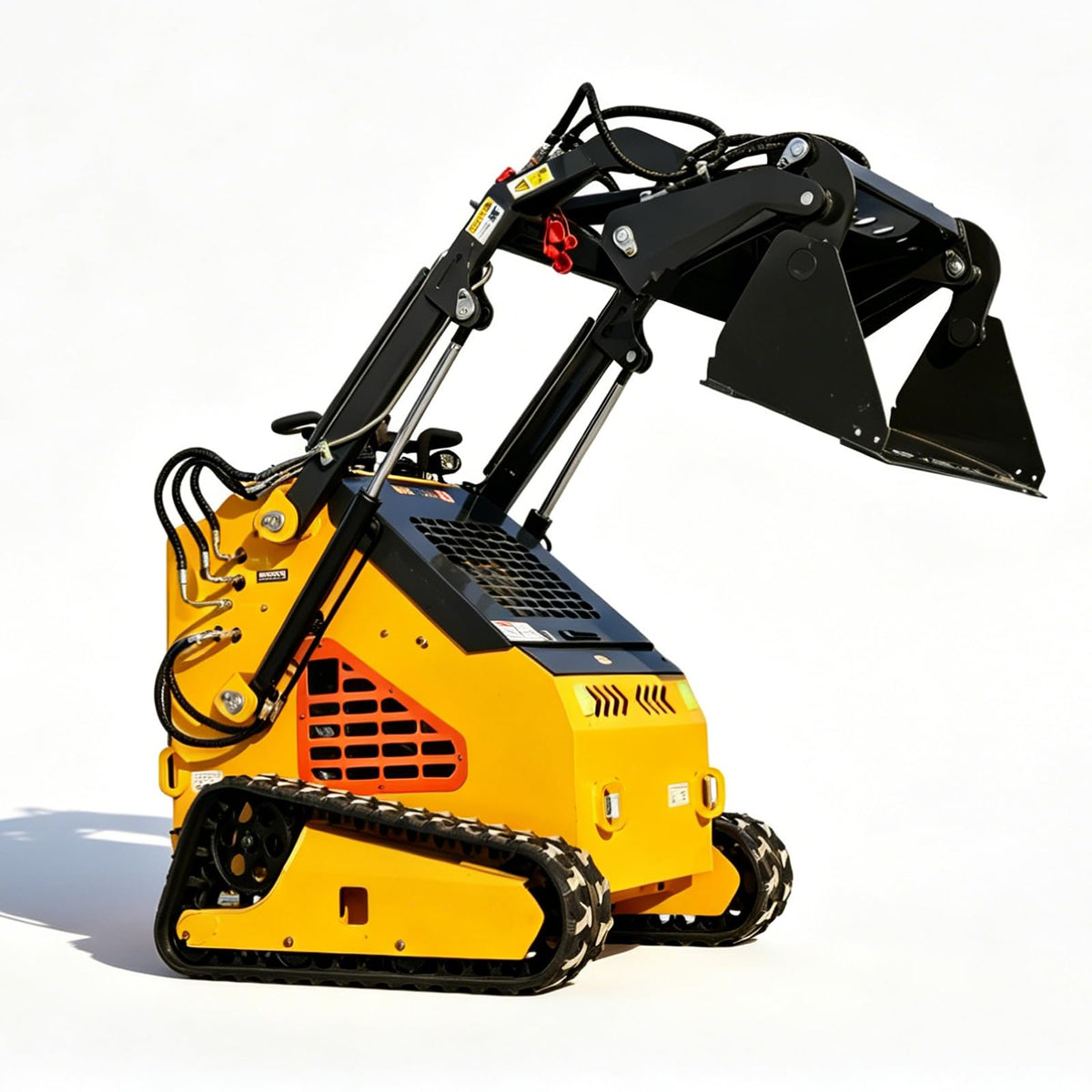 Mini Skid Steer Loader with 24hp Engine, Stand-on tracked loader.