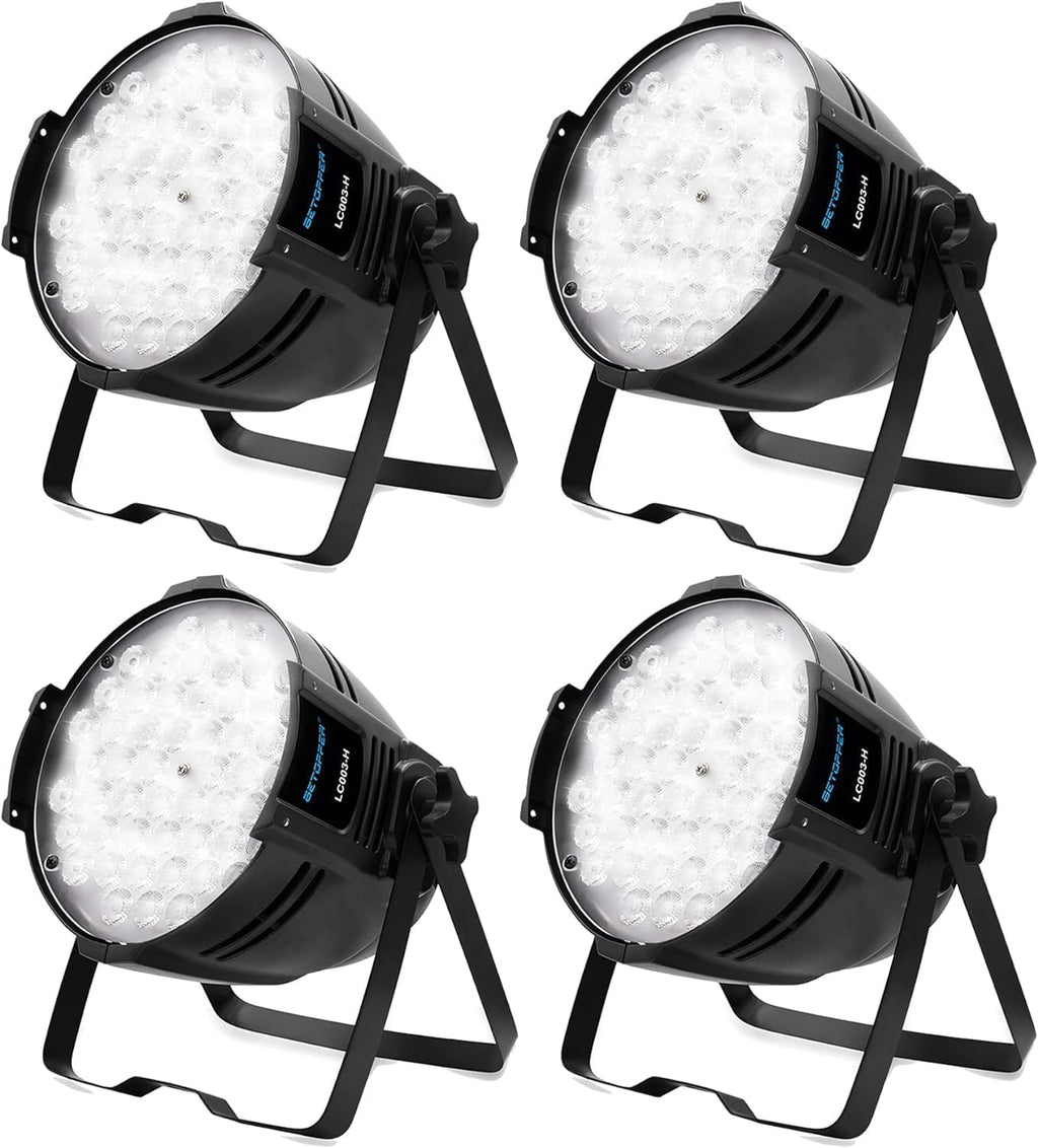 54*2W Warm/Cold White LED DMX COB Stage Spotlights for Concert(4) | 120W,Ra>90,Warm/Cold White,High