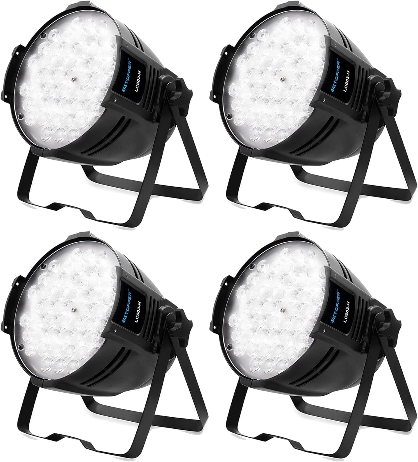 54*2W Warm/Cold White LED DMX COB Stage Spotlights for Concert(4) | 120W,Ra>90,Warm/Cold White,High