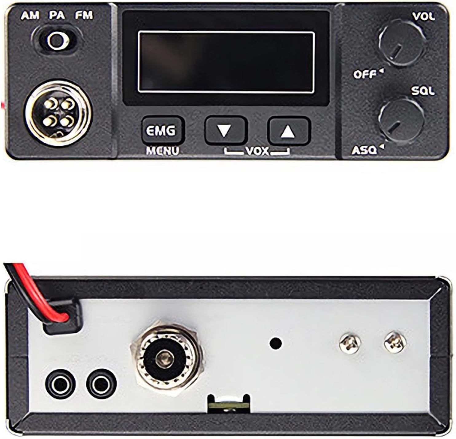 Mini CB Radio with Antenna Kit for Truck, Mobile CB Radio with AM FM PA | EMG Channel 9/19, VOX, 4-Watt Output for