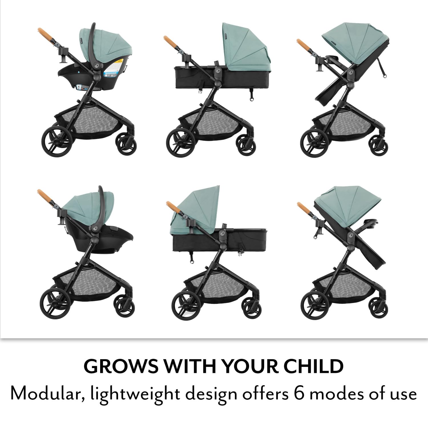 Pivot NXT Travel System w/ Revolve180 LiteMax NXT Infant Car Seat | 6 Modes of Use, Rotating Rear-Facing Lightweight
