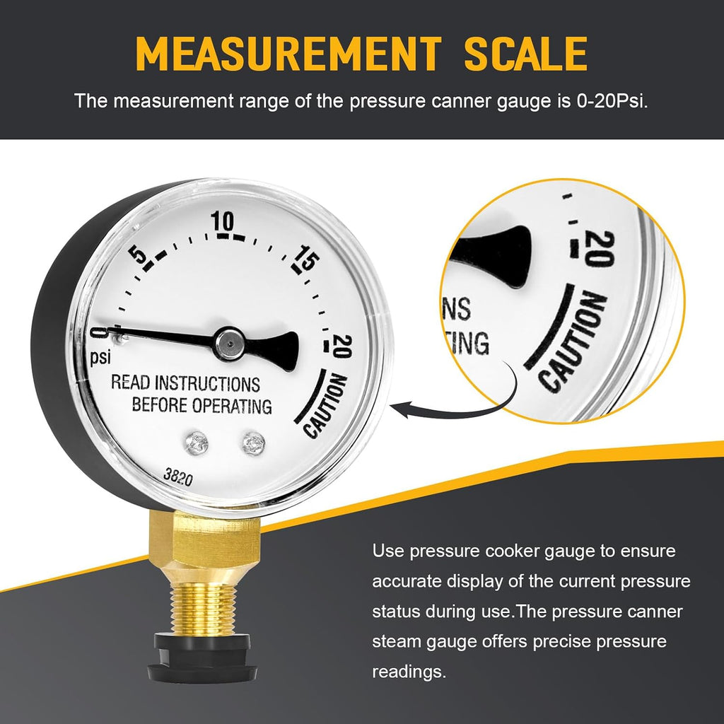 85729 Pressure Canner Steam Gauge Replacement for Presto