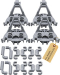 2X Dishwasher Bearing Lower Rack Flip Tine Clip Kit for Bosch SHE55C05UC/50