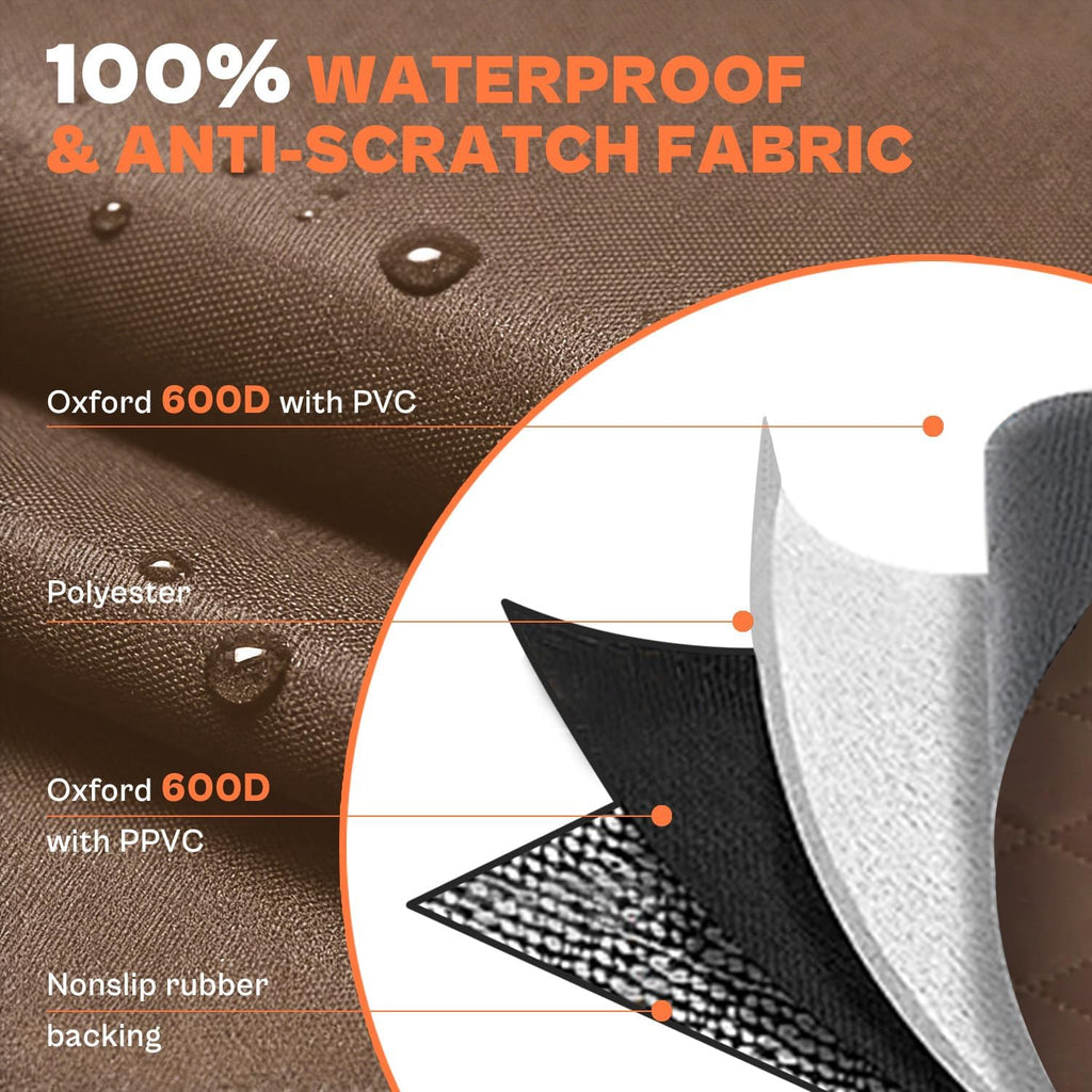 SUV Cargo Liner for Dogs,Waterproof Trunk Cover Dog Car Seat Mat for SUVs Sedans Vans with Bumper Flap