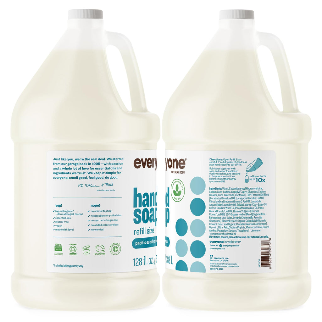Everyone Liquid Hand Soap Refill, Pacific Eucalyptus, 1 Gallon