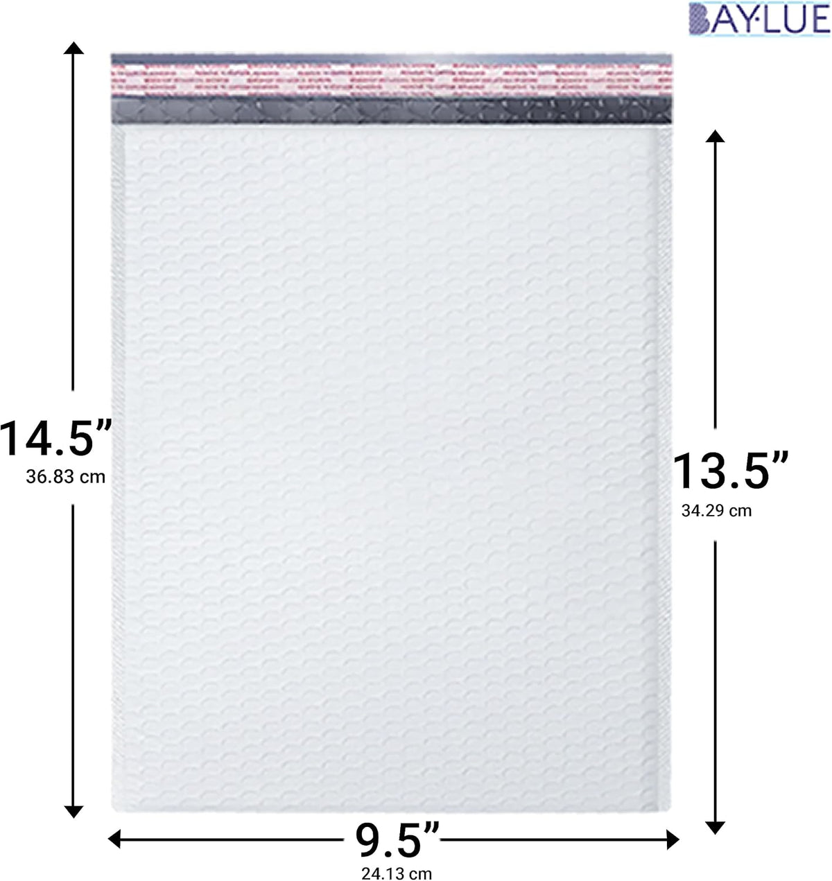 Bubble Mailers 9.5x14.5, Self Seal Poly Padded Envelopes #4, 100 Pack Bulk