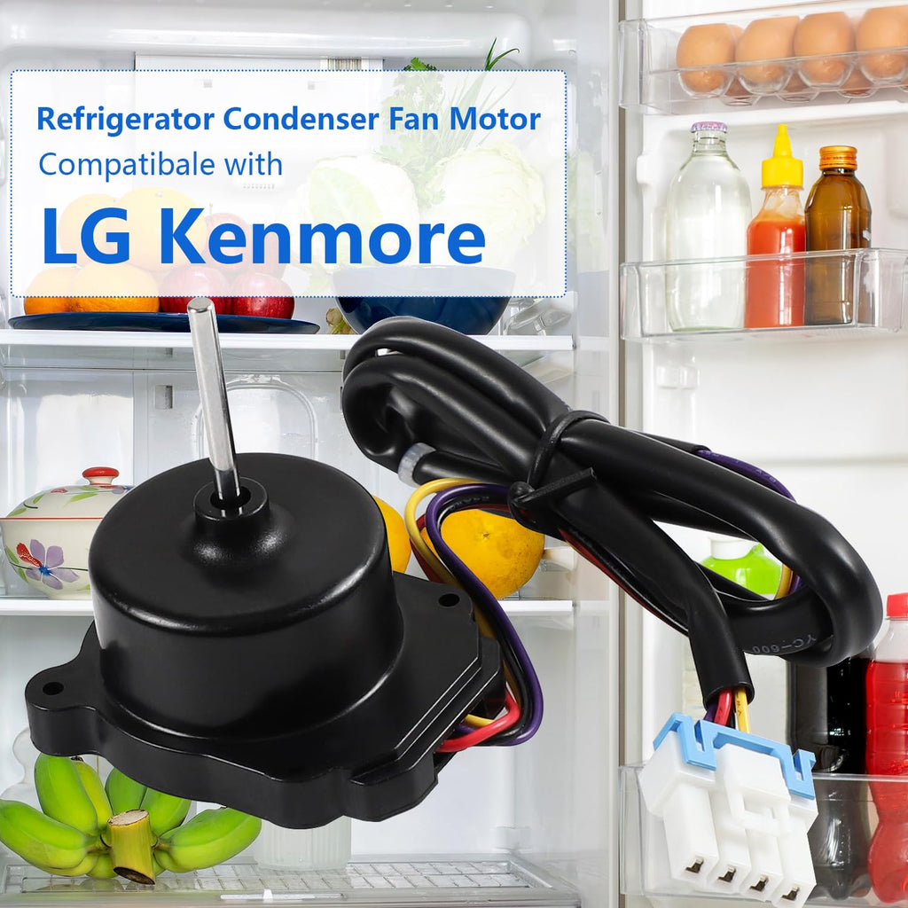 LRFDS3006S LRMVS2806S LRMW2906S/00 Refrigerator Condenser Fan Motor for LG LFXC22526D LFXC22596S LFXS26596D LFXS26973D LFXS28596S LMWC23626S LRFDS3006D LRFVC2406S LFCS27596S/08 LRFOC2606S LRFLC2706S